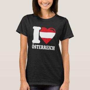 Camiseta Eu Amo Áustria Pátria Bandeira Austríaca 3
