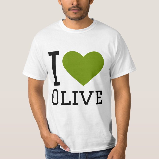 Camiseta Eu amo azeitona (Frente)