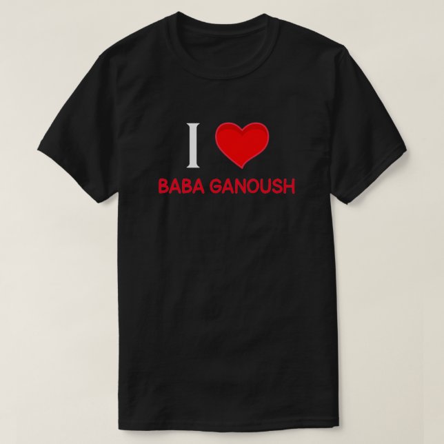 Camiseta Eu amo Baba Ganoush (Frente do Design)