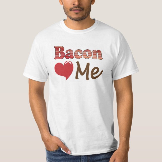 Camiseta Eu Amo Bacon (Frente)