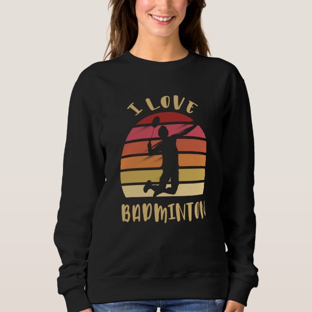 Camiseta Eu Amo Badminton Salto Smash (Frente)