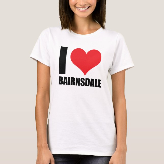 Camiseta Eu amo Bairnsdale (Frente)