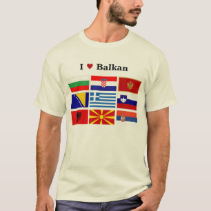 Camiseta Eu amo Balcãs