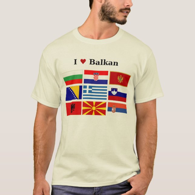 Camiseta Eu amo Balcãs (Frente)