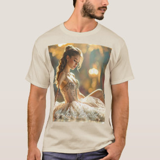 CAMISETA EU AMO BALÉ - BALÉ & DANÇA