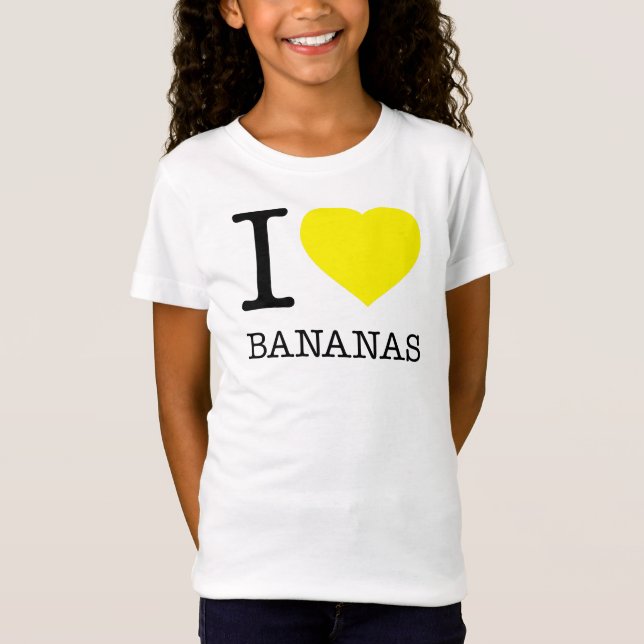 CAMISETA EU AMO BANANAS (Frente)