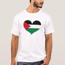 Camiseta Eu Amo Bandeira da Palestina