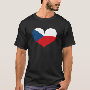 Camiseta Eu Amo Bandeira Da República Checa