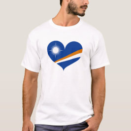 Camiseta Eu Amo Bandeira das Ilhas Marshall