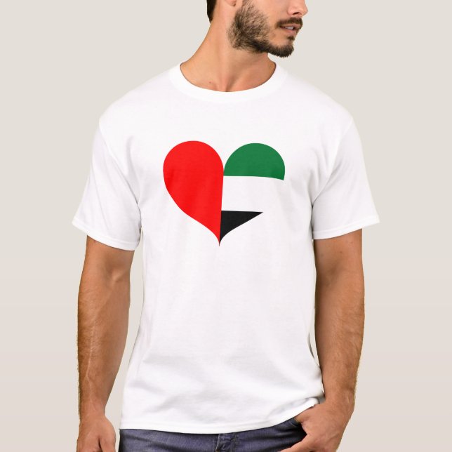 Camiseta Eu Amo Bandeira UAE (Frente)