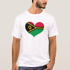 Camiseta Eu Amo Bandeira Vanuatu
