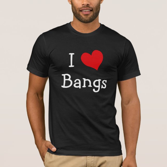 Camiseta Eu amo Bangs (Frente)