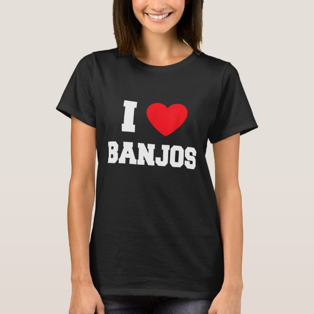Camiseta Eu Amo Banjos (Frente)