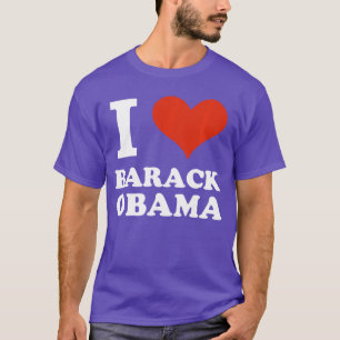 Camiseta Eu amo Barack Obama Potus Casa Branca Manga Longa