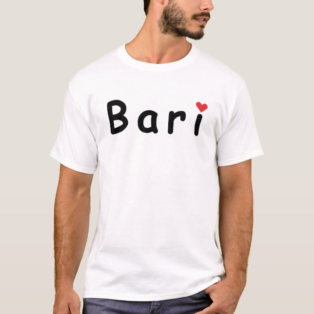Camiseta Eu amo Bari (Frente)