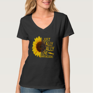 Camiseta Eu Amo Barracudas As Mulheres Pedem Sunfl