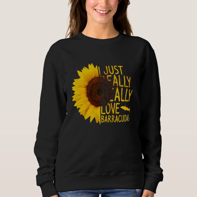 Camiseta Eu Amo Barracudas As Mulheres Pedem Sunfl (Frente)