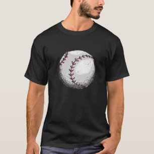 Camiseta Eu Amo Baseball - Arte De Bola De Baseball Para Jo