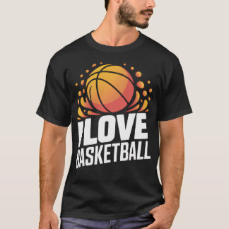 Camiseta Eu Amo Basquete Paixão Splash