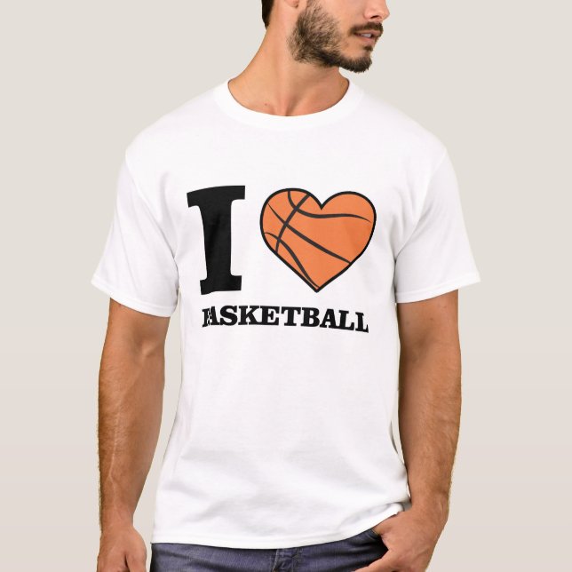 Camiseta Eu Amo Basquetebol (Frente)
