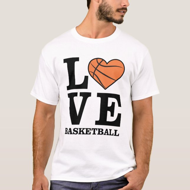 Camiseta Eu Amo Basquetebol (Frente)