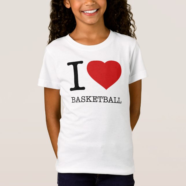 CAMISETA EU AMO BASQUETEBOL (Frente)