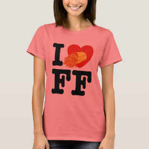 Camiseta Eu amo batatas fritas