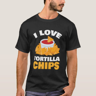 Camiseta Eu Amo Batatas Fritas Para Todos os Fãs de Comida