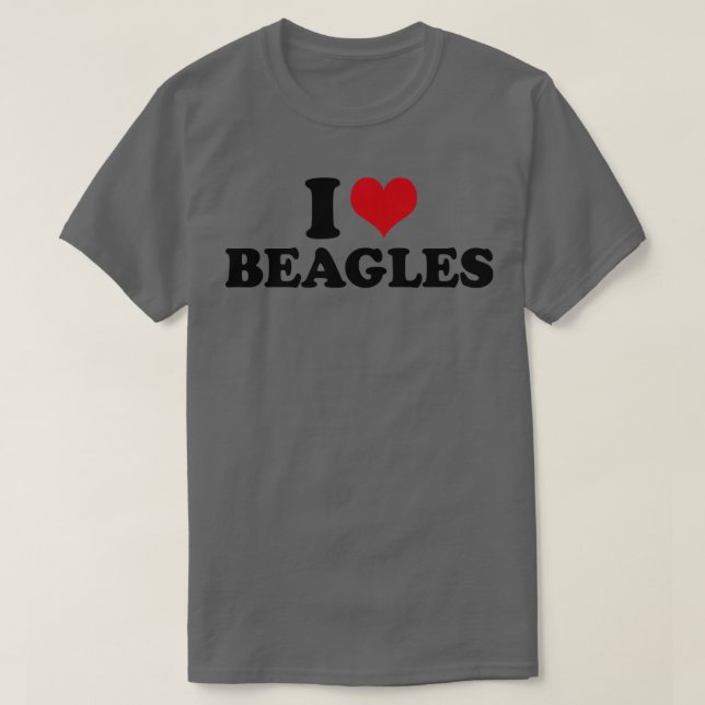 Camiseta Eu Amo Beagles (Frente do Design)