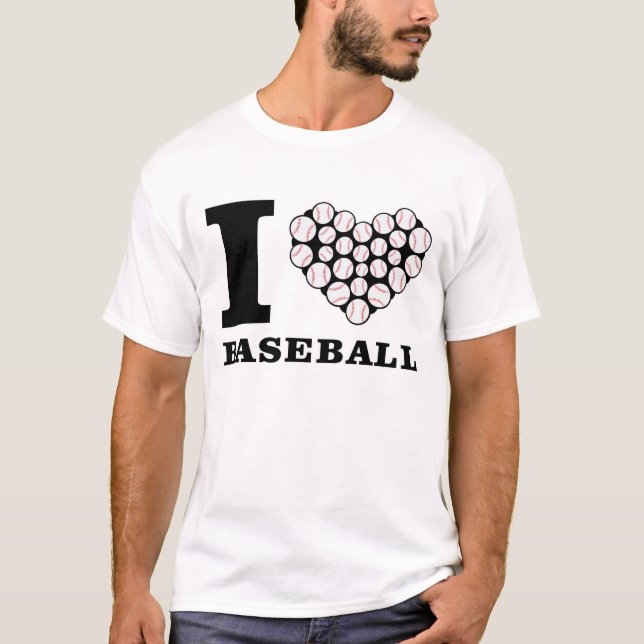 Camiseta Eu Amo Beisebol (Frente)