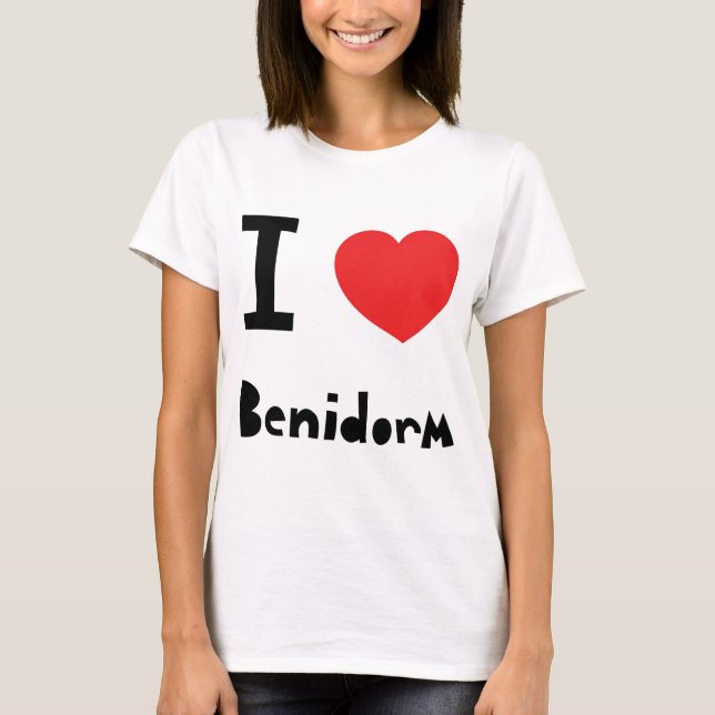 Camiseta Eu amo Benidorm (Frente)