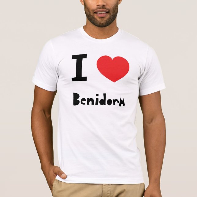 Camiseta Eu amo Benidorm (Frente)