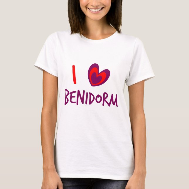 Camiseta Eu amo Benidorm (Frente)
