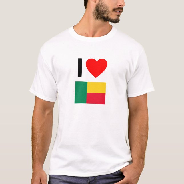 Camiseta eu amo benin (Frente)