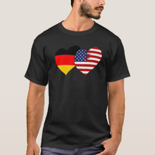 Camiseta Eu Amo Berlim Eu Amo EUA Alemanha Legal Bandeira E