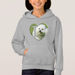 Camiseta Eu amo Bichon Frises -