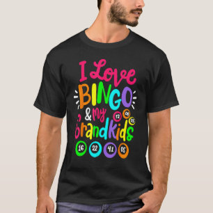 Camiseta Eu Amo Bingo E Minhas Netos Jogadoras De Bingo