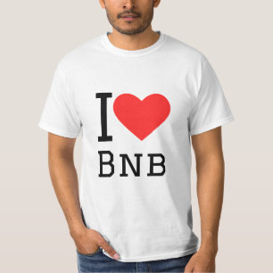 Camiseta Eu amo bnb