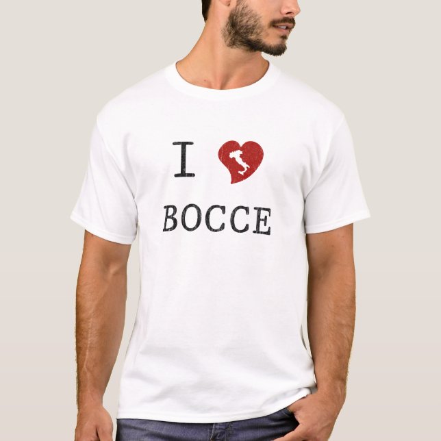 Camiseta Eu amo Bocce (Frente)