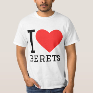 Camiseta Eu amo boinas