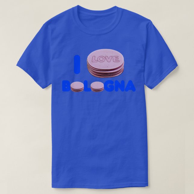 Camiseta Eu Amo Bolonha (Frente do Design)