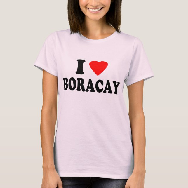 Camiseta Eu amo Boracay (Frente)