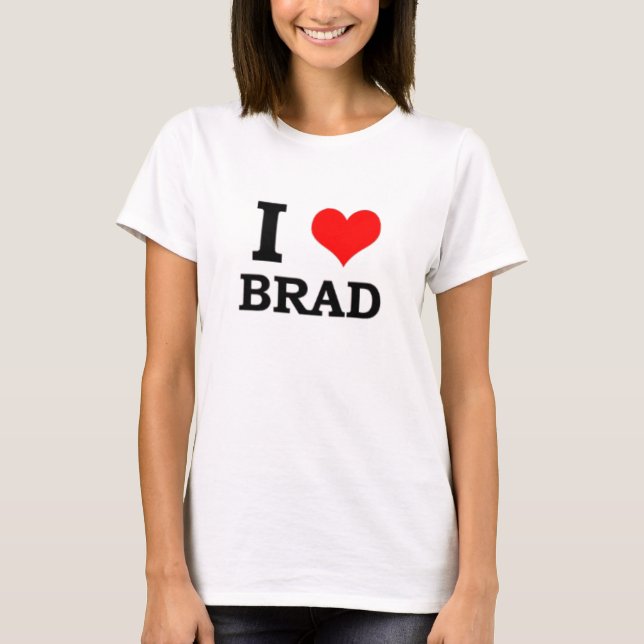Camiseta Eu amo Brad (Frente)