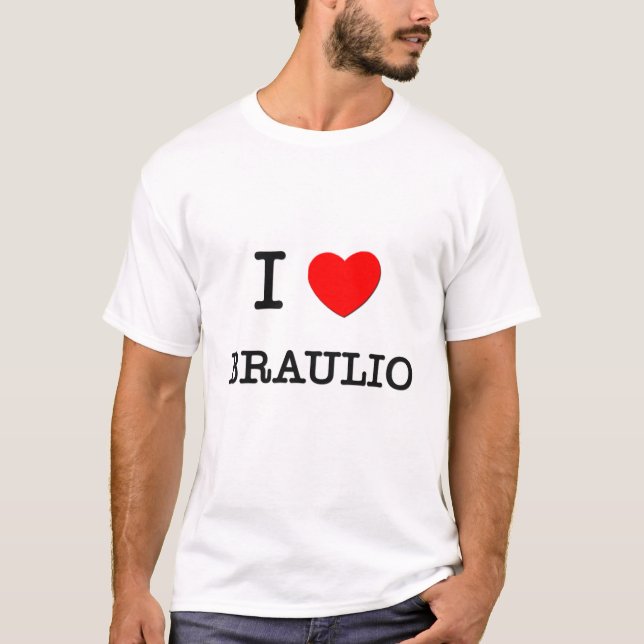 Camiseta Eu amo Braulio (Frente)