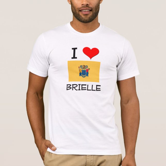 Camiseta Eu amo Brielle New-jersey (Frente)