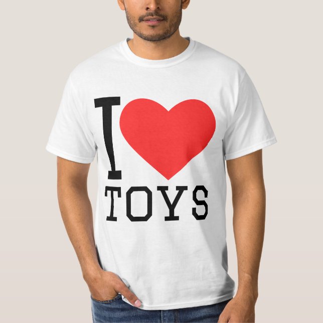 Camiseta Eu amo brinquedos (Frente)
