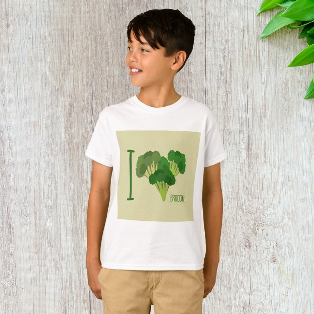 Camiseta Eu Amo Broccoli (Criador carregado)