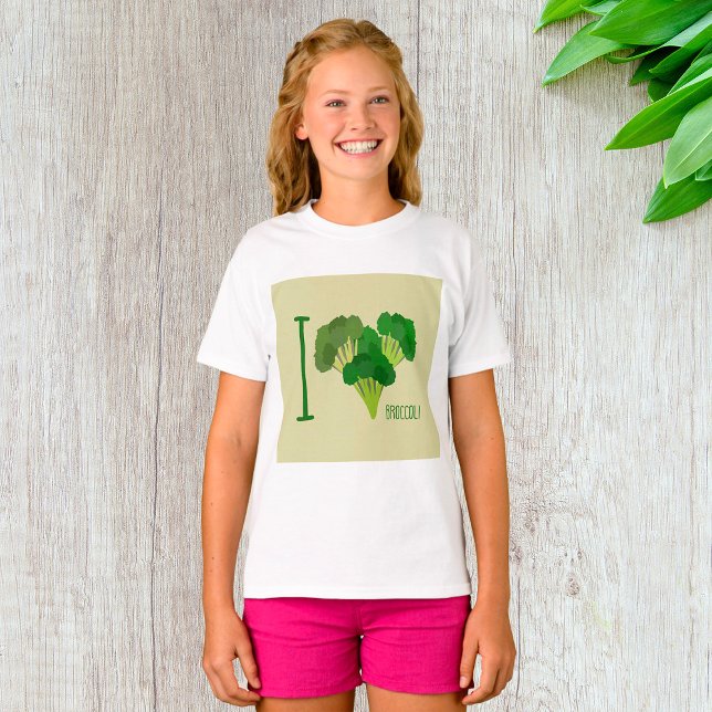 Camiseta Eu Amo Broccoli (Criador carregado)