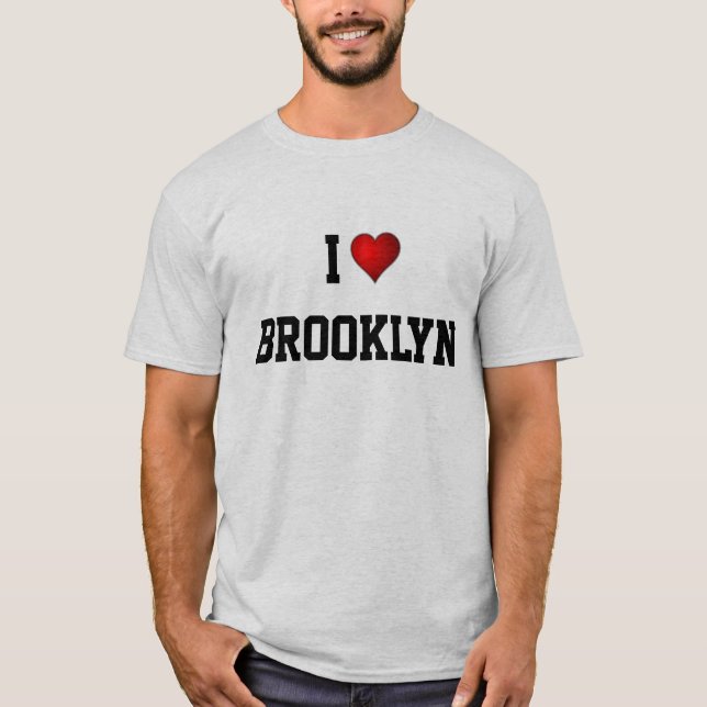 Camiseta Eu Amo Brooklyn (Frente)