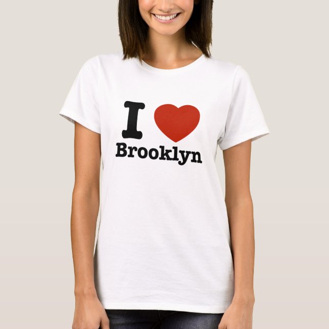 Camiseta Eu amo Brooklyn (Frente)